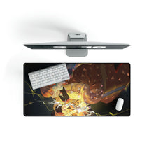 Load image into Gallery viewer, Zenitsu, Thunder Breathing, Lightning, Katana, (Kimetsu no Yaiba), Mouse Pad (Desk Mat)