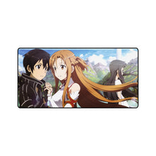 Load image into Gallery viewer, Kirito, Asuna and Yui Mouse Pad (Desk Mat)
