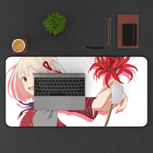 Load image into Gallery viewer, Lycoris Recoil Chisato Nishikigi Mouse Pad (Desk Mat) With Laptop