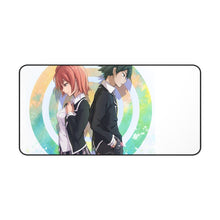 Load image into Gallery viewer, My Teen Romantic Comedy SNAFU Hachiman Hikigaya, Yui Yuigahama Mouse Pad (Desk Mat)