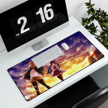 Load image into Gallery viewer, Sunset Snow Mouse Pad (Desk Mat) With Laptop