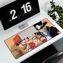 Load image into Gallery viewer, One Piece Monkey D. Luffy Mouse Pad (Desk Mat) With Laptop