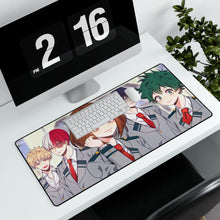Load image into Gallery viewer, My Hero Academia Izuku Midoriya, Katsuki Bakugou, Tenya Iida Mouse Pad (Desk Mat) With Laptop
