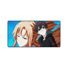 Load image into Gallery viewer, Kirito and Asuna Mouse Pad (Desk Mat)
