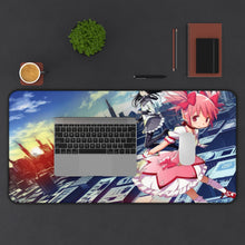 Load image into Gallery viewer, Puella Magi Madoka Magica Homura Akemi, Madoka Kaname Mouse Pad (Desk Mat) With Laptop
