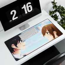 Load image into Gallery viewer, Hori-san To Miyamura-kun Mouse Pad (Desk Mat) With Laptop