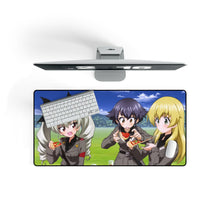 Load image into Gallery viewer, Girls und Panzer Mouse Pad (Desk Mat) On Desk