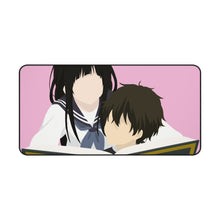 Load image into Gallery viewer, houtarou oreki y eru chitanda hyouka minimalist v2 Mouse Pad (Desk Mat)