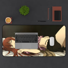 Load image into Gallery viewer, Makise Kurisu Mouse Pad (Desk Mat) With Laptop