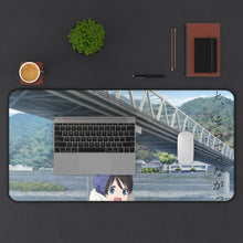 Load image into Gallery viewer, Laid-Back Camp Mouse Pad (Desk Mat) With Laptop