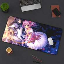 Load image into Gallery viewer, Puella Magi Madoka Magica Homura Akemi, Madoka Kaname Mouse Pad (Desk Mat) On Desk