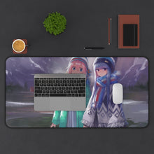 Load image into Gallery viewer, Laid-Back Camp Mouse Pad (Desk Mat) With Laptop