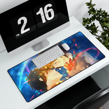 Load image into Gallery viewer, Your Name. Mouse Pad (Desk Mat) With Laptop