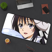 Load image into Gallery viewer, Rimuru Tempest and Shizue Izawa Mouse Pad (Desk Mat) On Desk