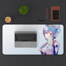 Load image into Gallery viewer, Neon Genesis Evangelion Rei Ayanami Mouse Pad (Desk Mat) With Laptop