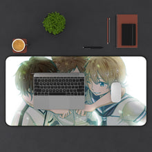 Load image into Gallery viewer, Nagi No Asukara Mouse Pad (Desk Mat) With Laptop