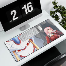Load image into Gallery viewer, Zero Two, Streliza Mouse Pad (Desk Mat) With Laptop