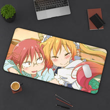 Load image into Gallery viewer, Tooru and Kobayashi Mouse Pad (Desk Mat) On Desk