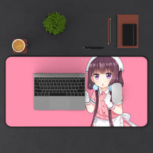 Load image into Gallery viewer, Blend S Maika Sakuranomiya Mouse Pad (Desk Mat) With Laptop