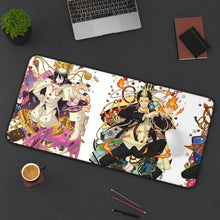 Load image into Gallery viewer, Blue Exorcist Mouse Pad (Desk Mat) On Desk
