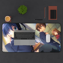 Load image into Gallery viewer, Love, Chunibyo & Other Delusions Rikka Takanashi, Shinka Nibutani Mouse Pad (Desk Mat) With Laptop