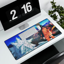 Load image into Gallery viewer, Naruto vs Sasuke Mouse Pad (Desk Mat) With Laptop