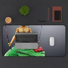Load image into Gallery viewer, Roronoa Zoro Mouse Pad (Desk Mat) Background