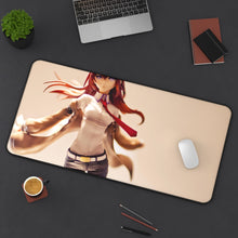 Load image into Gallery viewer, Makise Kurisu Mouse Pad (Desk Mat) On Desk