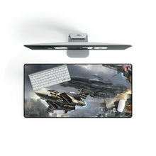 Load image into Gallery viewer, Roy flying Skull Leader with SDF1 in background Mouse Pad (Desk Mat)