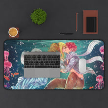 Load image into Gallery viewer, NaLu (Fairy Tail) Mouse Pad (Desk Mat) With Laptop
