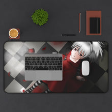 Load image into Gallery viewer, Darker Than Black Yin Mouse Pad (Desk Mat) With Laptop