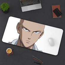 Load image into Gallery viewer, Saitama Mouse Pad (Desk Mat) On Desk