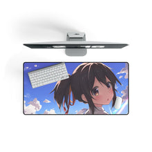 Load image into Gallery viewer, Mitsuha (Your Name) Mouse Pad (Desk Mat) On Desk