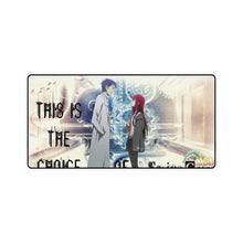 Load image into Gallery viewer, Makise Kurisu & Rintarou Okabe Mouse Pad (Desk Mat)