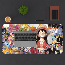 Load image into Gallery viewer, Kaido, Sanji, Nico Robin, Portgas D. Ace, Roronoa Zoro and Yamato (One Piece) Mouse Pad (Desk Mat) Background