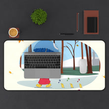 Load image into Gallery viewer, Nichijō Mouse Pad (Desk Mat) With Laptop