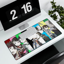 Load image into Gallery viewer, Sword Art Online Kazuto Kirigaya, Asuna Yuuki, Suguha Kirigaya, Ryoutarou Tsuboi, Keiko Ayano Mouse Pad (Desk Mat) With Laptop
