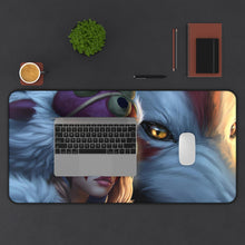 Load image into Gallery viewer, Princess Mononoke Mouse Pad (Desk Mat) With Laptop