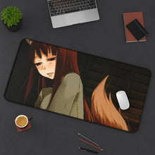 Load image into Gallery viewer, Spice And Wolf Mouse Pad (Desk Mat) On Desk