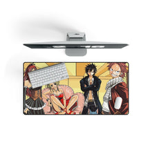 Load image into Gallery viewer, Fairy Tail Natsu Dragneel, Erza Scarlet, Gray Fullbuster, Lucy Heartfilia, Happy Mouse Pad (Desk Mat) On Desk