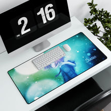 Load image into Gallery viewer, Darker Than Black Mouse Pad (Desk Mat) With Laptop