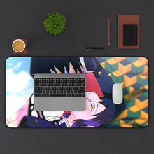 Load image into Gallery viewer, Demon Slayer: Kimetsu No Yaiba Mouse Pad (Desk Mat) With Laptop