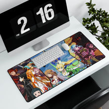 Load image into Gallery viewer, Sword Art Online Asuna Yuuki, Yui Mouse Pad (Desk Mat) With Laptop