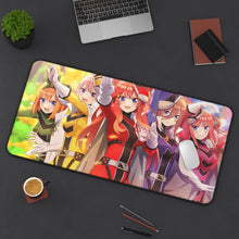 Load image into Gallery viewer, The Quintessential Quintuplets Miku Nakano, Itsuki Nakano, Nino Nakano, Yotsuba Nakano, Ichika Nakano Mouse Pad (Desk Mat) On Desk