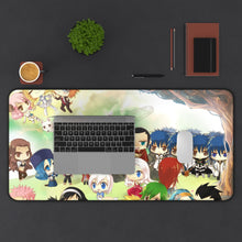 Load image into Gallery viewer, Fairy Tail Natsu Dragneel, Erza Scarlet, Lucy Heartfilia, Happy, Wendy Marvell Mouse Pad (Desk Mat) With Laptop