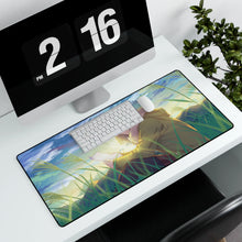 Load image into Gallery viewer, Anime girl reading a letter Mouse Pad (Desk Mat) With Laptop