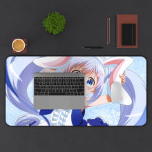 Load image into Gallery viewer, Is The Order A Rabbit? Mouse Pad (Desk Mat) With Laptop