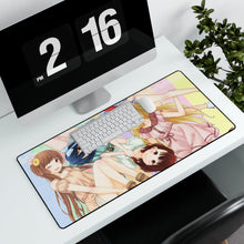 Load image into Gallery viewer, Nisekoi Chitoge Kirisaki, Kosaki Onodera, Seishirou Tsugumi, Marika Tachibana Mouse Pad (Desk Mat) With Laptop