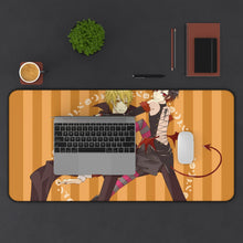 Load image into Gallery viewer, Durarara!! Izaya Orihara, Shizuo Heiwajima Mouse Pad (Desk Mat) With Laptop