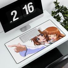 Load image into Gallery viewer, Girls und Panzer Mouse Pad (Desk Mat) With Laptop